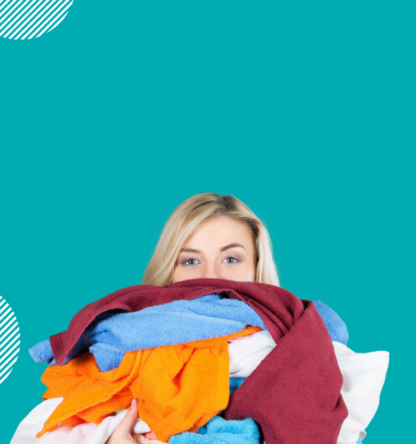 Teal White Laundry Service Facebook Post